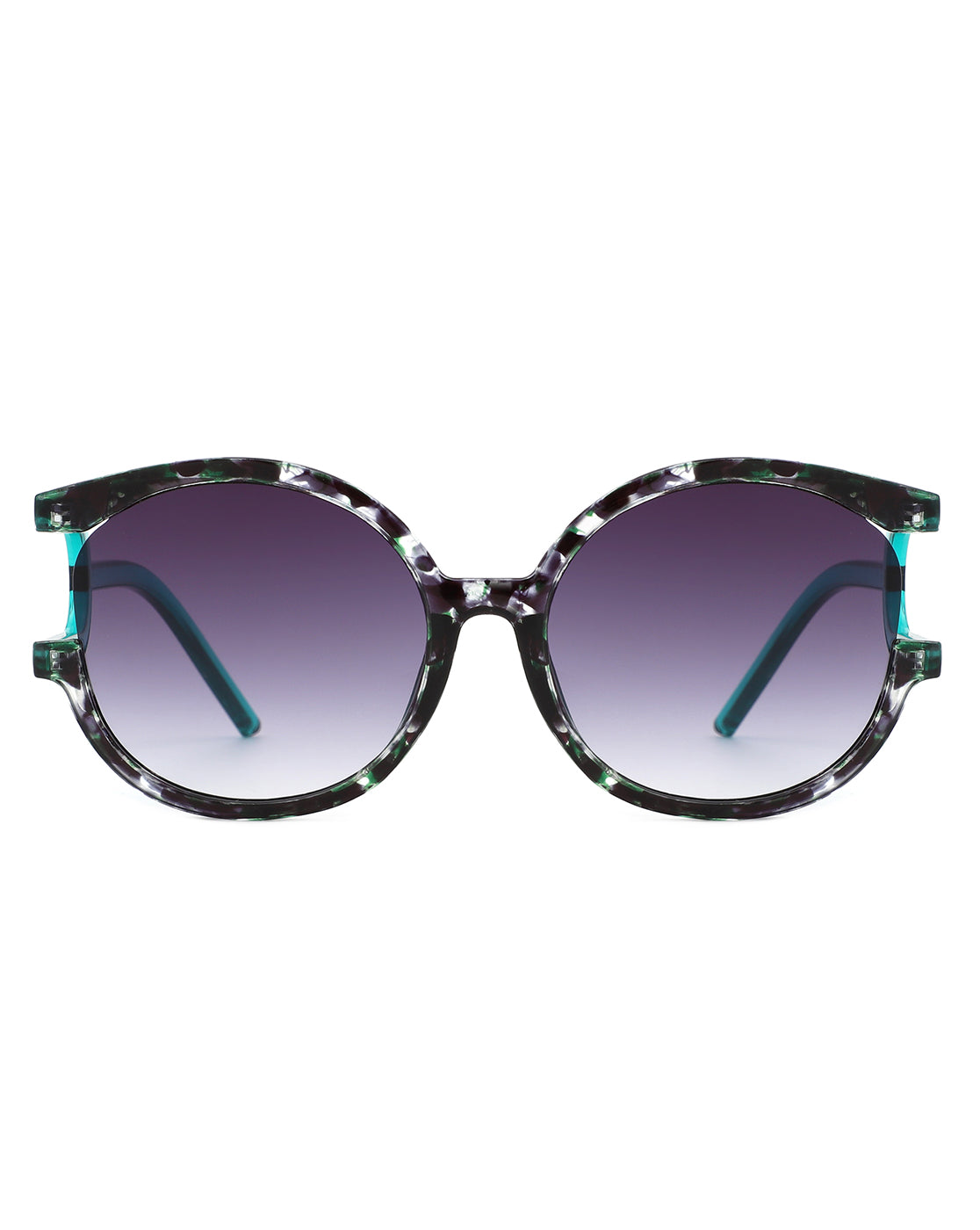 Iloria - Oversized Fashion Irregular Round Sunglasses-4