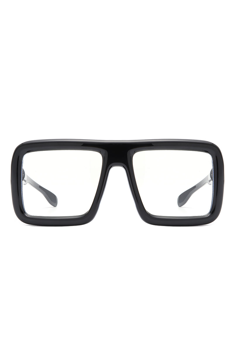 Hype - Oversized Square Flat-Top Women's Fashion Sunglasses-4