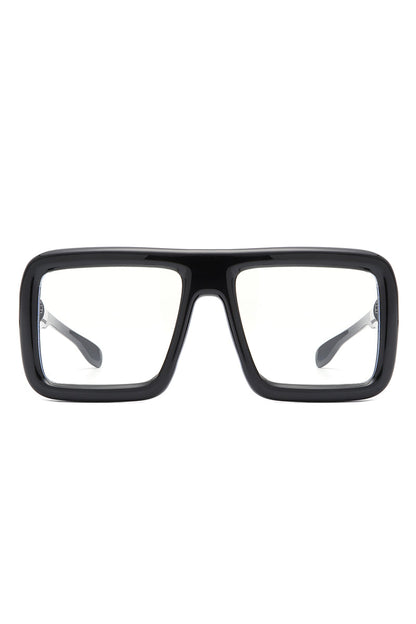 Hype - Oversized Square Flat-Top Women's Fashion Sunglasses-4