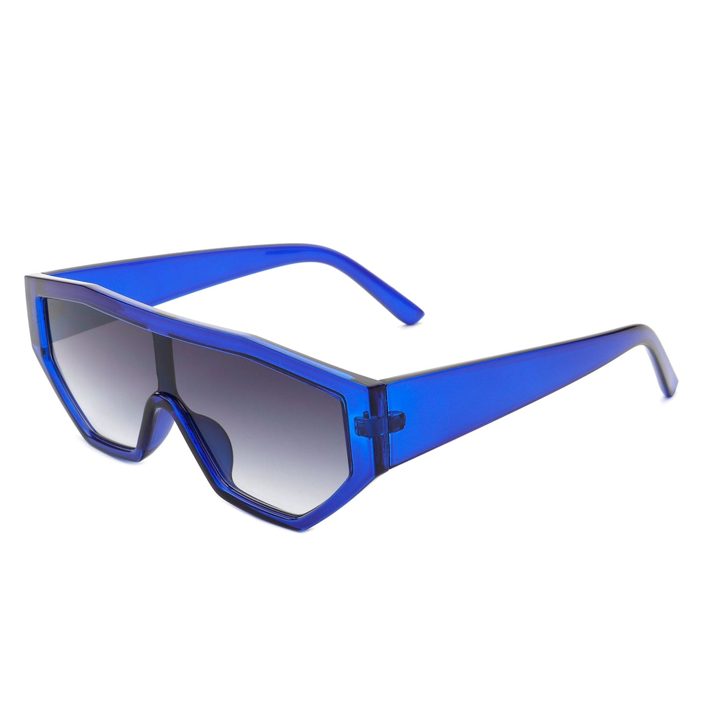 Firelily - Geometric Square Futuristic Fashion Sunglasses-6