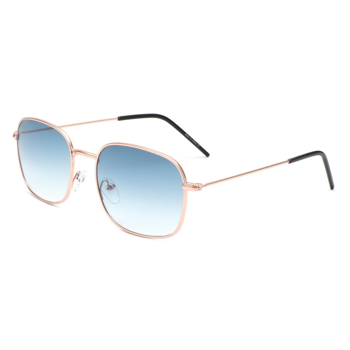 Gleam - Square Flat Top Tinted Retro Fashion Sunglasses-5