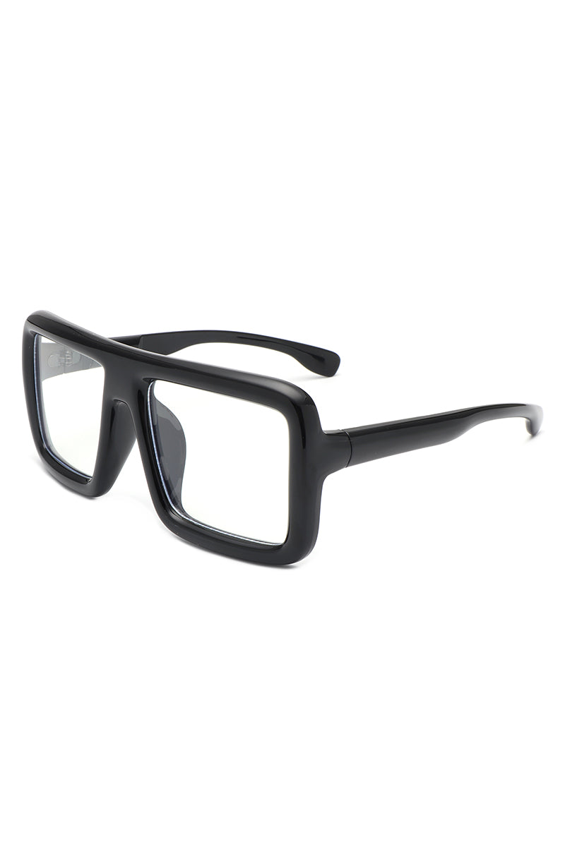Hype - Oversized Square Flat-Top Women's Fashion Sunglasses-5