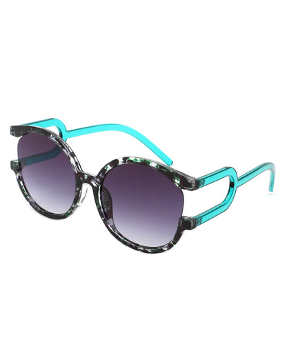 Iloria - Oversized Fashion Irregular Round Sunglasses-5