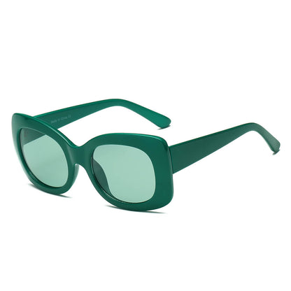 BAKU | Women Fashion Retro Rectangle Oversize Sunglasses-4