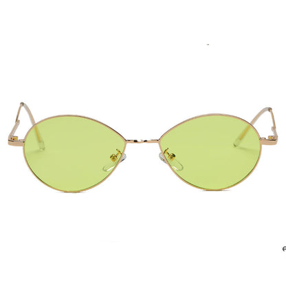HICKORY | Small Retro Vintage Metal Round Sunglasses-3