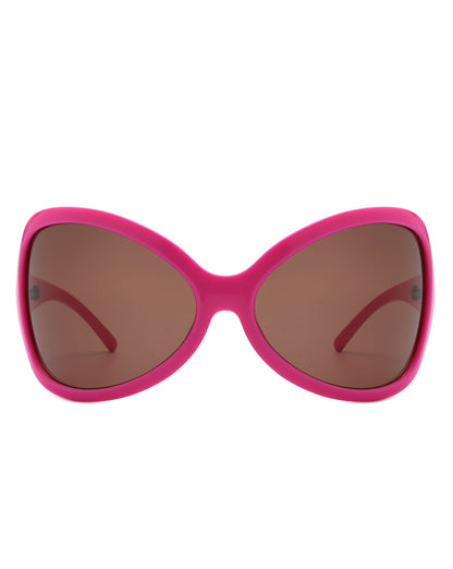 Luna - Oversized Triangle Butterfly Shape Women's Sunglasses-1
