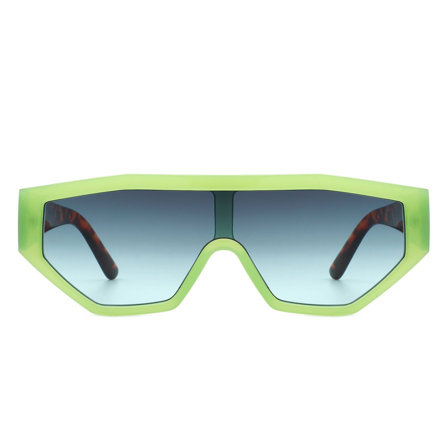 Firelily - Geometric Square Futuristic Fashion Sunglasses-3