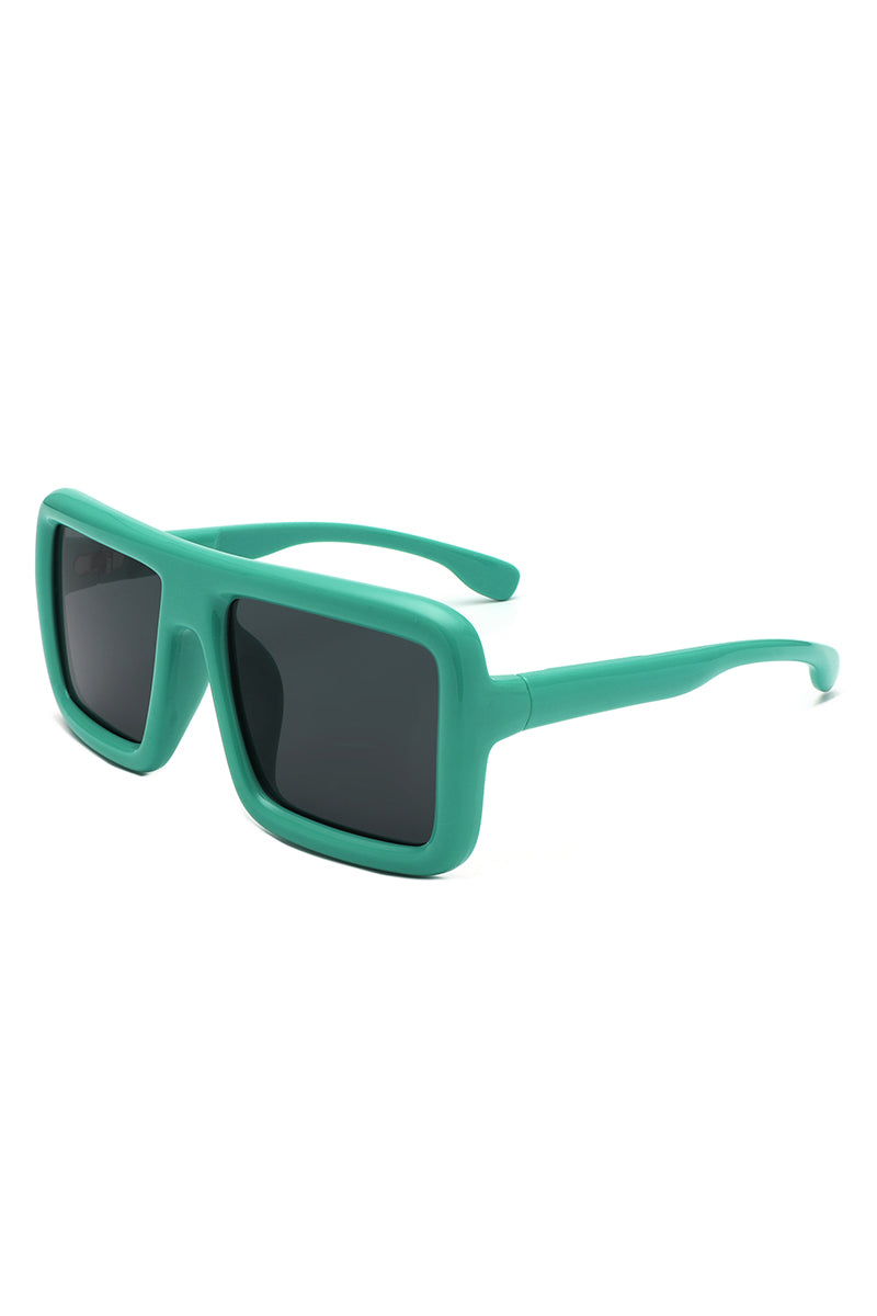 Hype - Oversized Square Flat-Top Women's Fashion Sunglasses-6