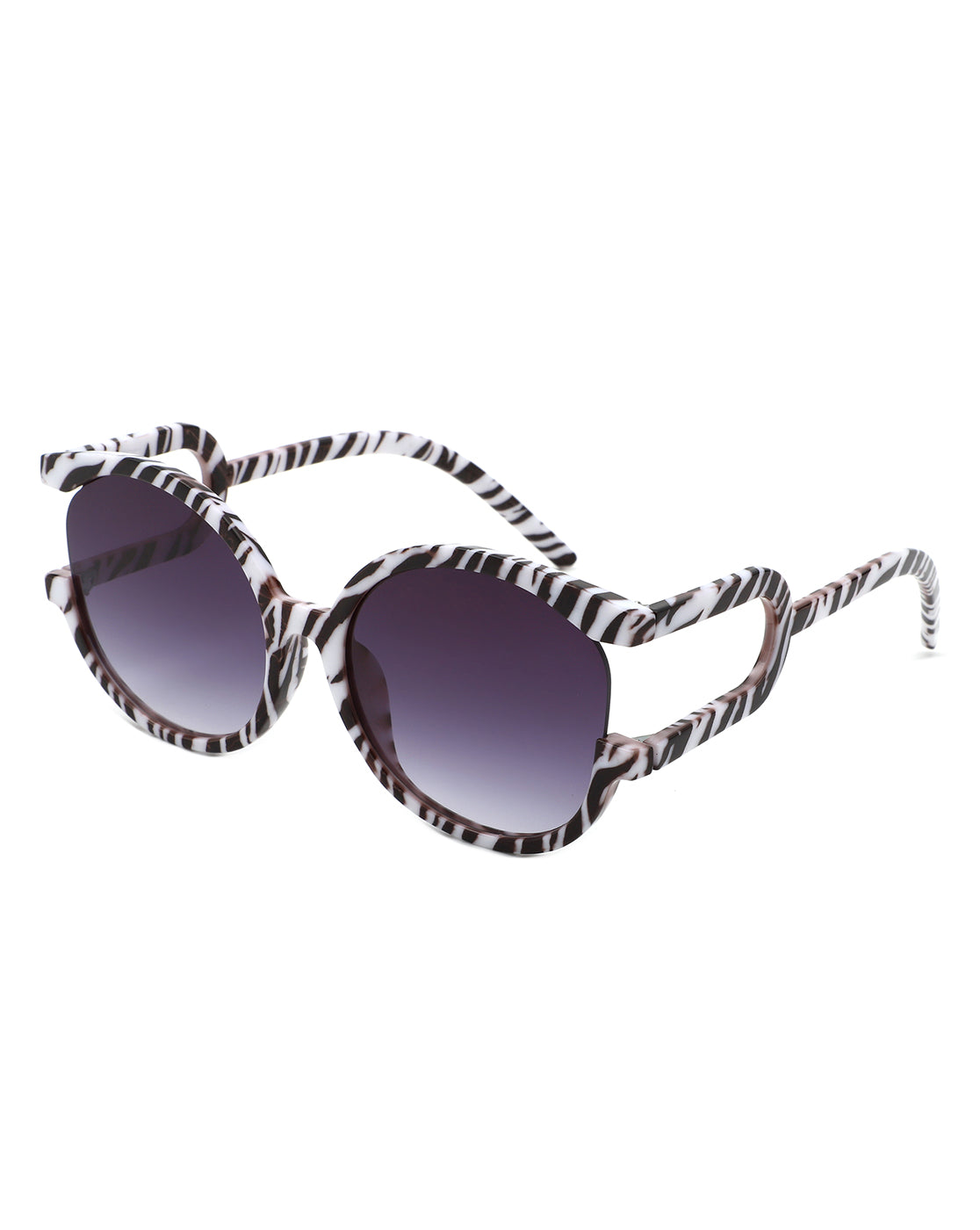 Iloria - Oversized Fashion Irregular Round Sunglasses-6
