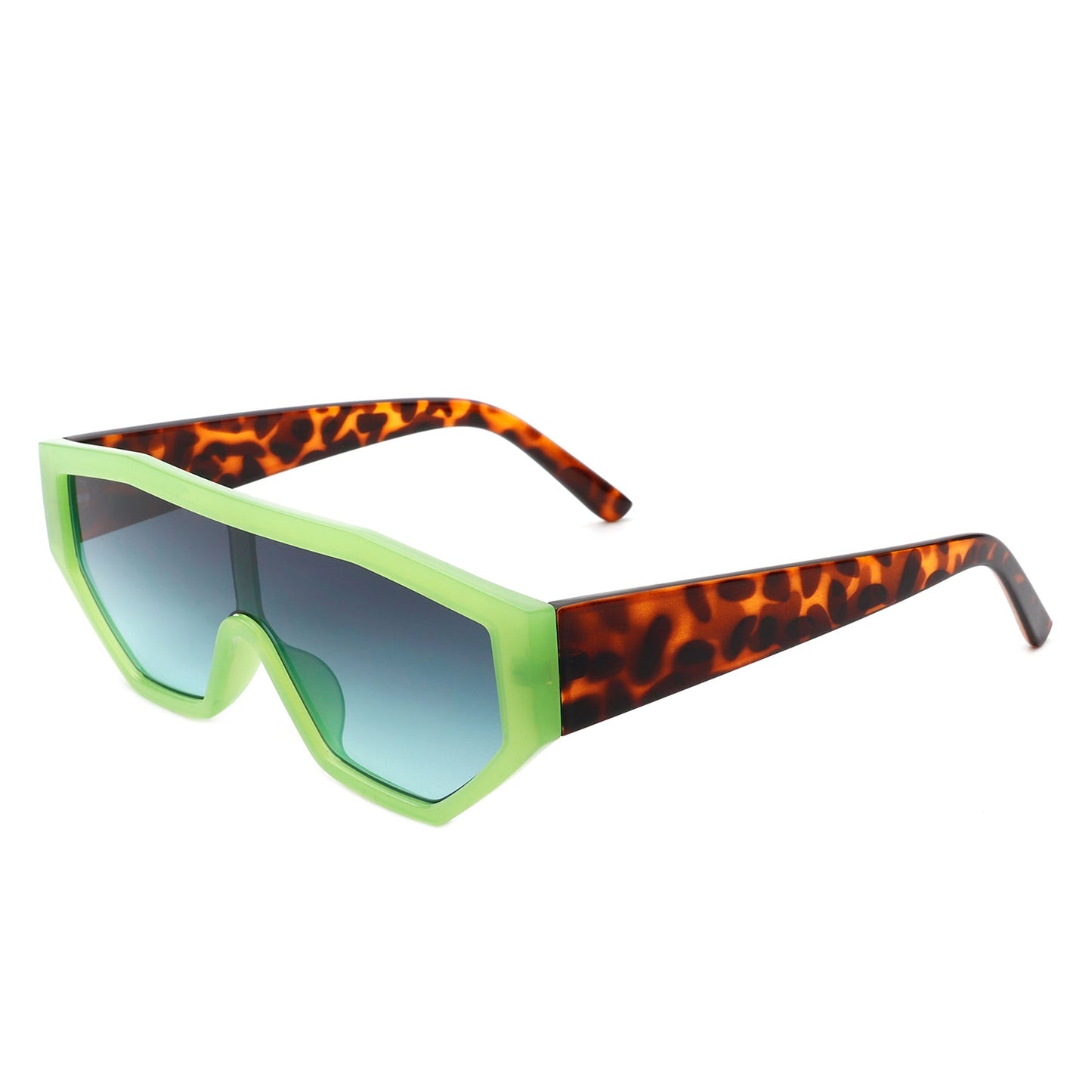 Firelily - Geometric Square Futuristic Fashion Sunglasses-2