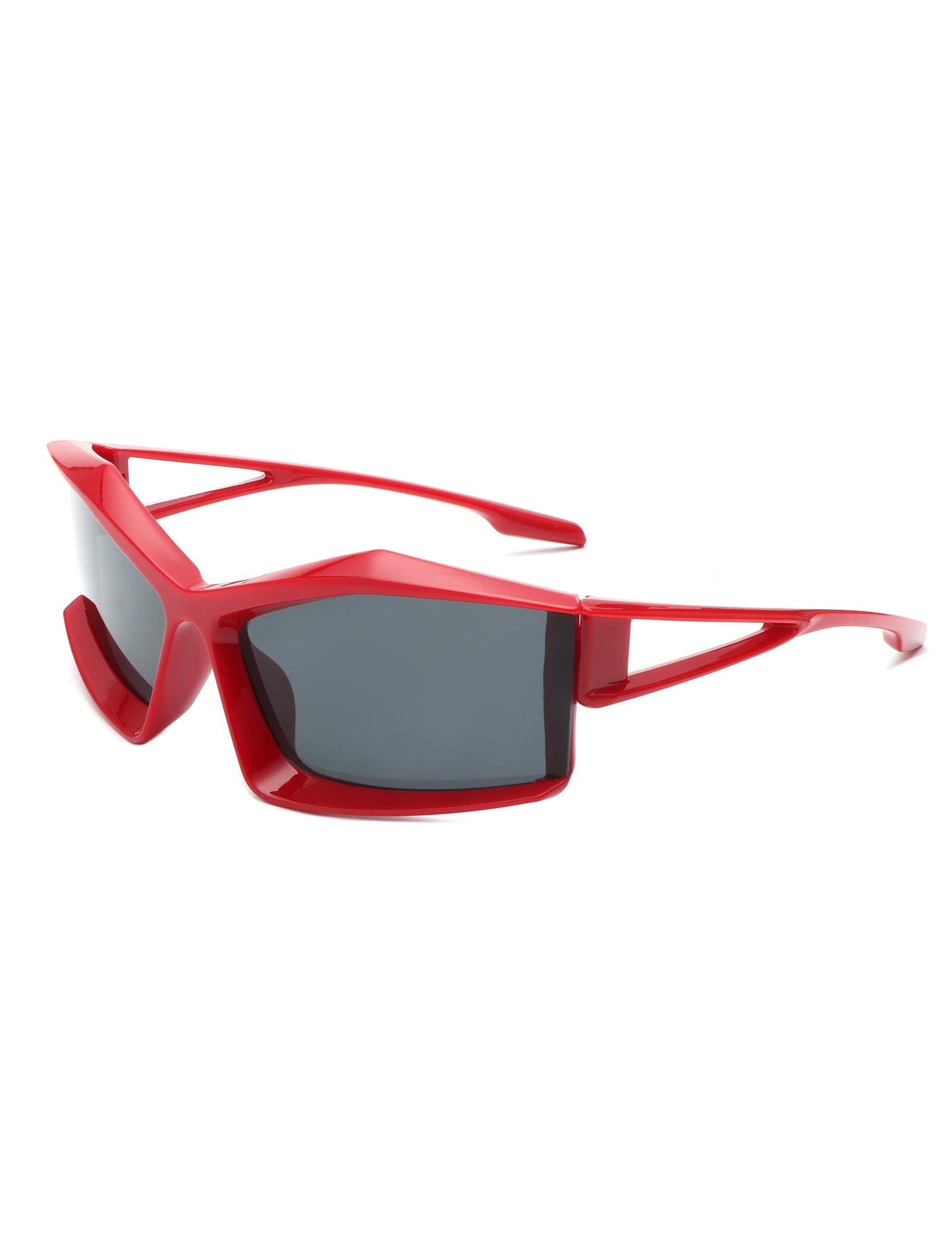 Halo - Futuristic Geometric Rectangle Fashion Sunglasses-5