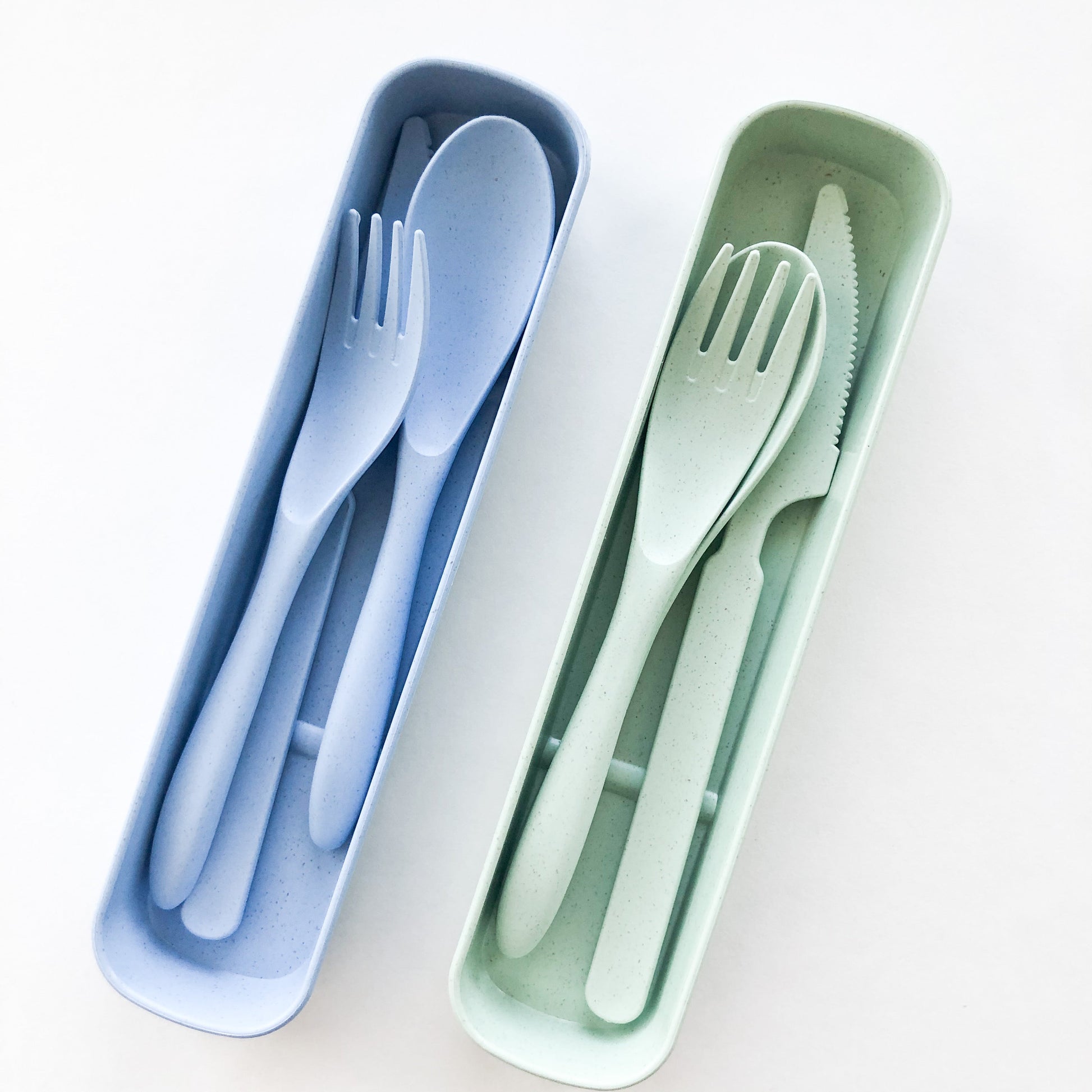 Biodegradable Reusable Wheat Straw Cutlery Set - Plastic Free Zero Waste Sustainable Office, Outdoor, Camping, School, Party & Kids lunchbox-4
