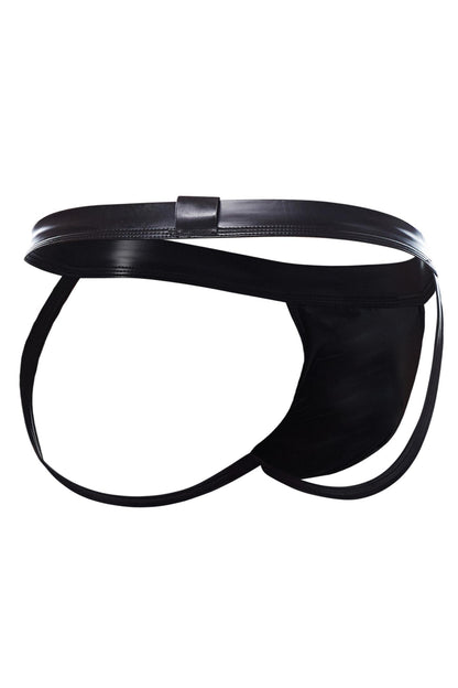schwarzer Wetlook Jockstrap BL4CK05 - XL-1