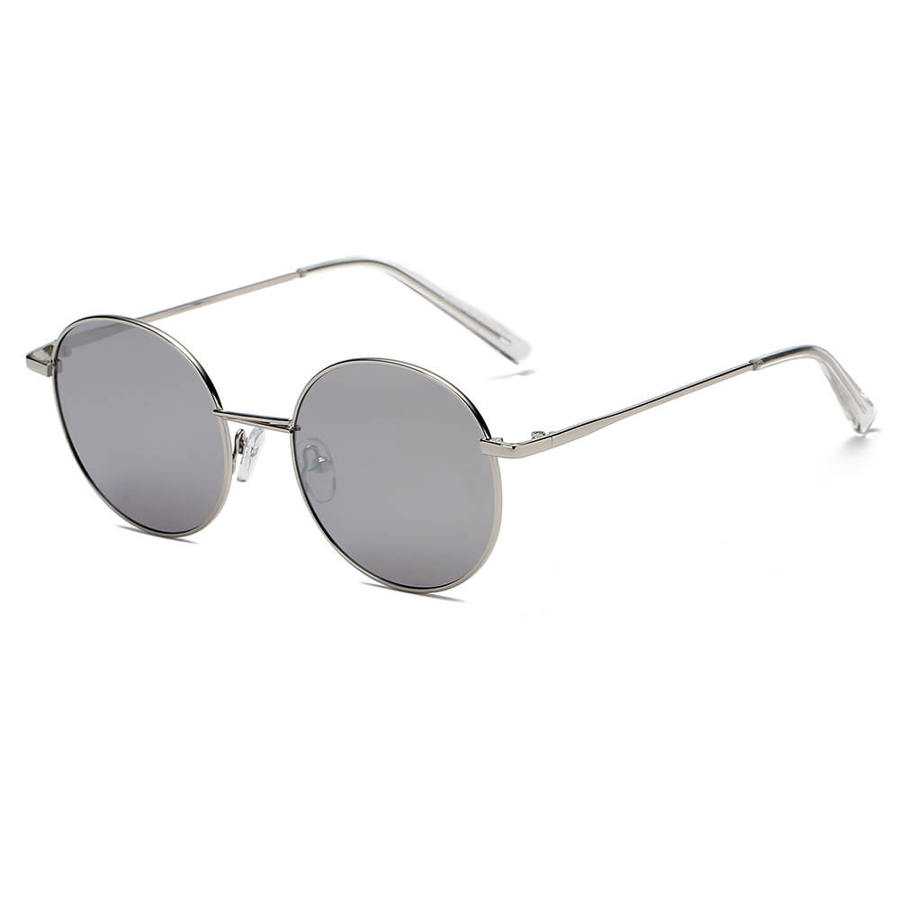 GENEVA | Retro Vintage Metal Round Oval Circle Sunglasses-2