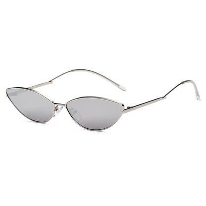FLINT | Small True Retro Vintage Slim Metal Sunglasses-5
