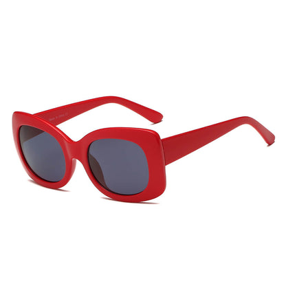 BAKU | Women Fashion Retro Rectangle Oversize Sunglasses-5