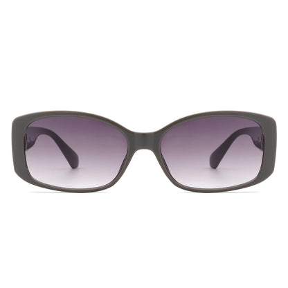 Fantasie - Rectangular Narrow Retro Tinted Fashion Square Sunglasses-1