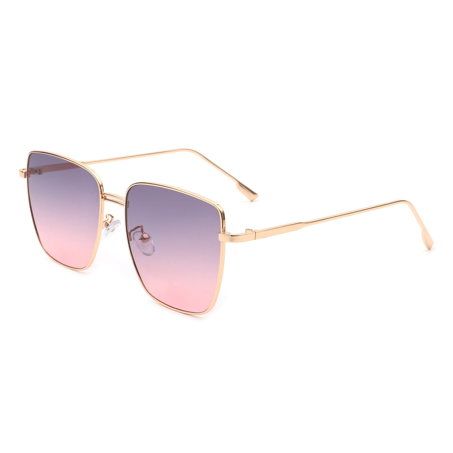 Eskuitan | Women Square Metal Oversize Fashion Sunglasses-6