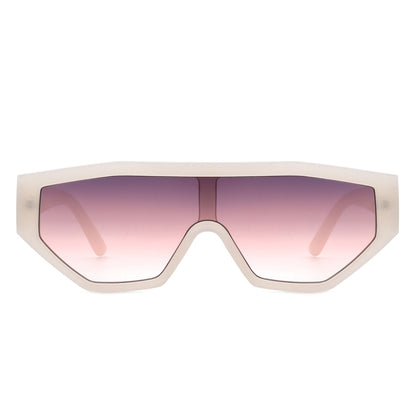 Firelily - Geometric Square Futuristic Fashion Sunglasses-1