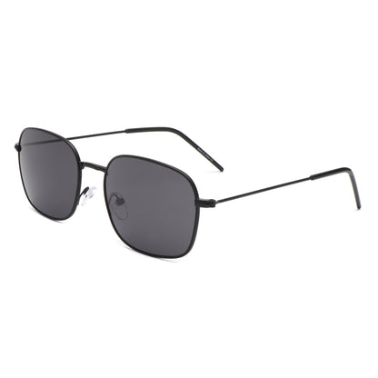 Gleam - Square Flat Top Tinted Retro Fashion Sunglasses-7
