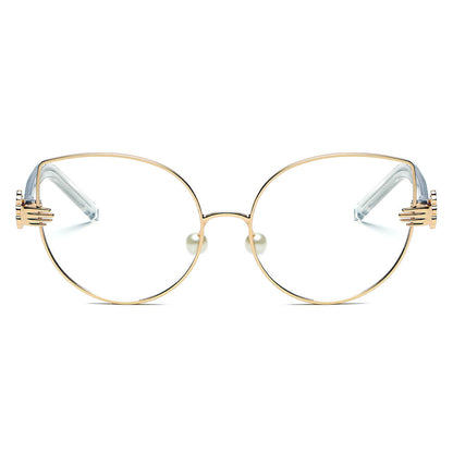 CENTRALIA | Women Metal Frame Cat Eye Hands Classic Sunglasses-1