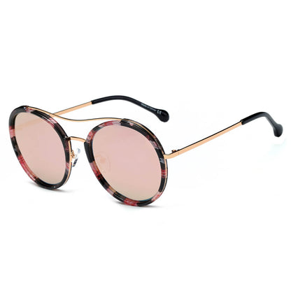 EMPORIA | Retro Polarized Lens Circle Round Sunglasses-6