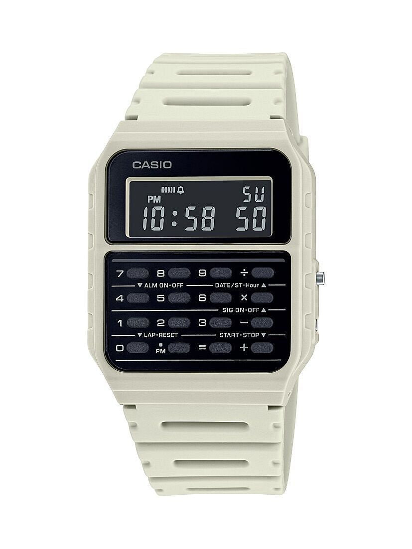 Casio Men's White 8 Digit Calculator Watch-0