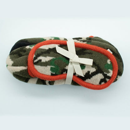 CAMOUFLAGE SLIPPERS AND MASK SET-3