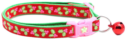 Holly Leaves Breakaway Cat Collar-8