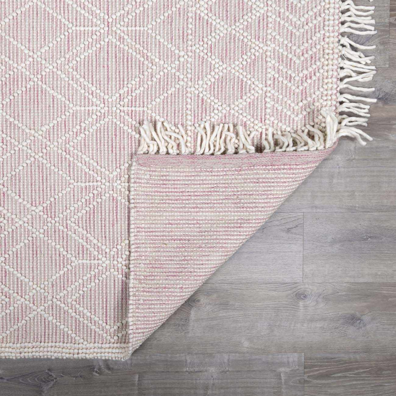 Ramsbury Soft Pink Wool Rug-3