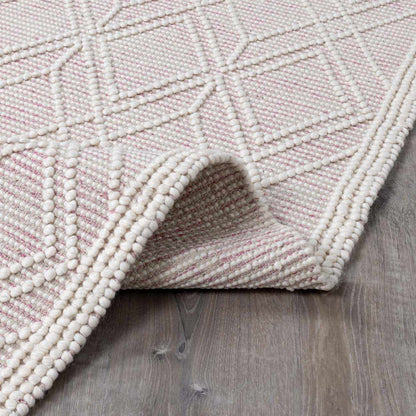 Ramsbury Soft Pink Wool Rug-4