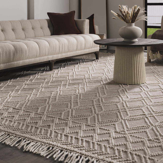 Ramsbury Soft Pink Wool Rug-0