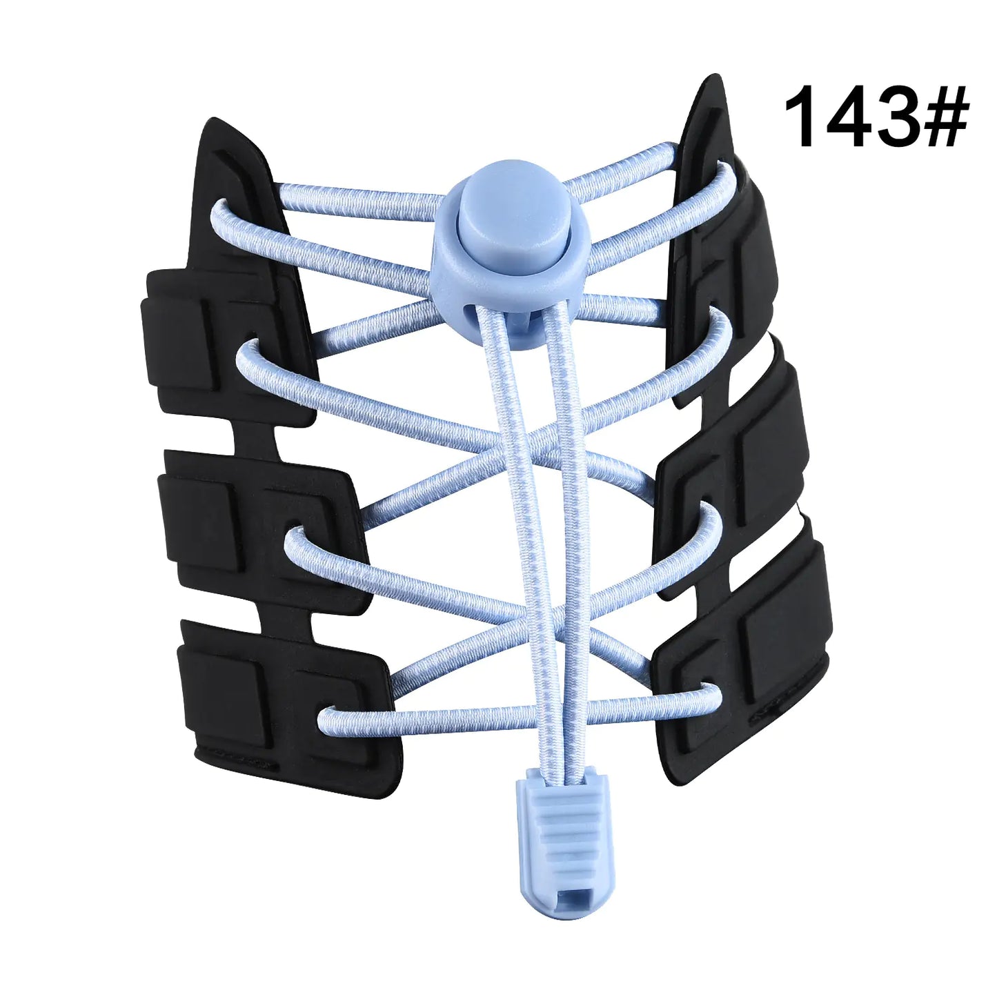 Kids No-Tie Shoelace Clips with Elastic Bands