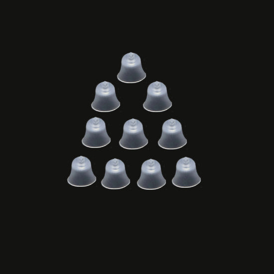 Hearing Aid Ear Piece Bell Shape Domes 10-Pack Comfortable PSAP Kit Ear Tips Invisible-1