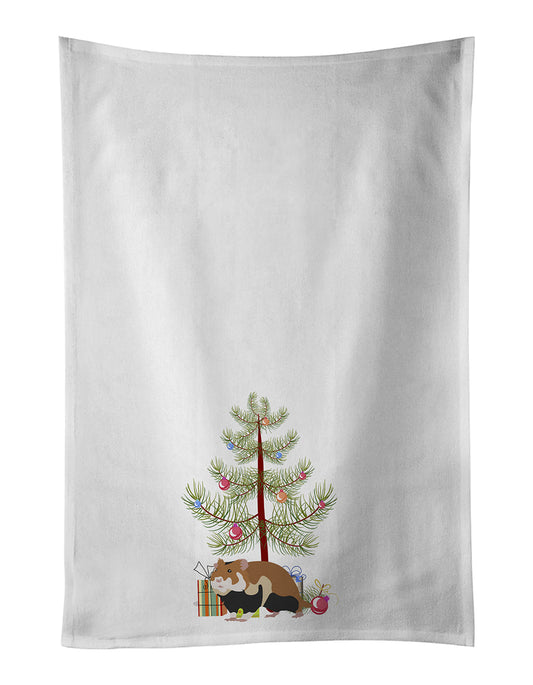 European Hamster Merry Christmas Kitchen Towel Set of 2-0