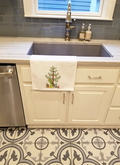 Budgerigar Merry Christmas Kitchen Towel Set of 2-1