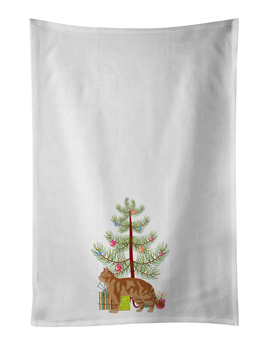 American Wirehair Cat Christmas Kitchen Towel Set of 2-0