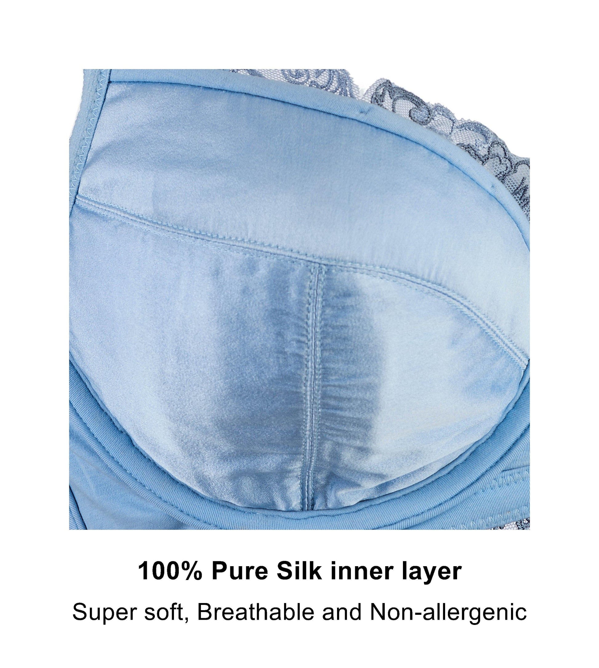 Ashley Embroidery Silk & Organic Cotton Supportive Plunge Bra-4