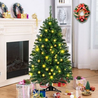 4 Feet Tabletop Artificial Christmas Tree with LED Lights-1