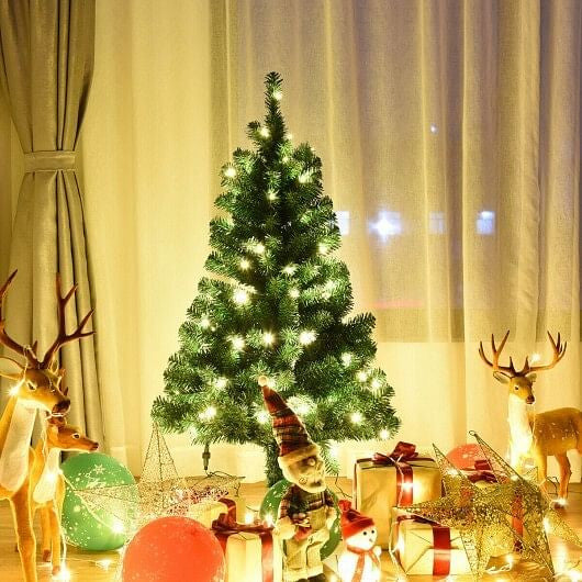 4 Feet Tabletop Artificial Christmas Tree with LED Lights-3