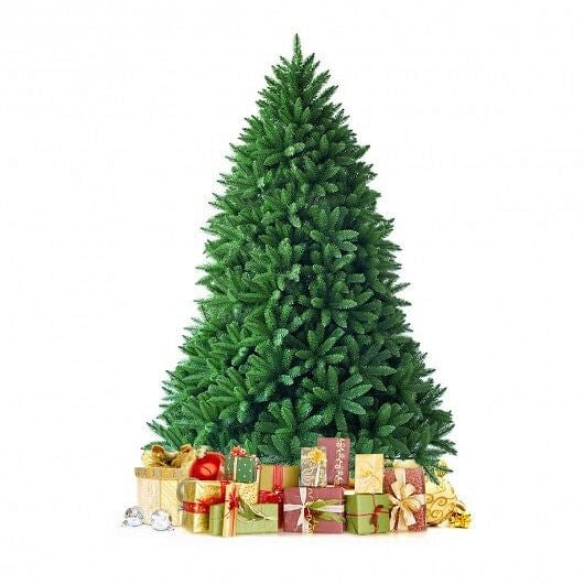5 Feet Artificial Fir Christmas Tree with LED Lights and 600 Branch Tips-4