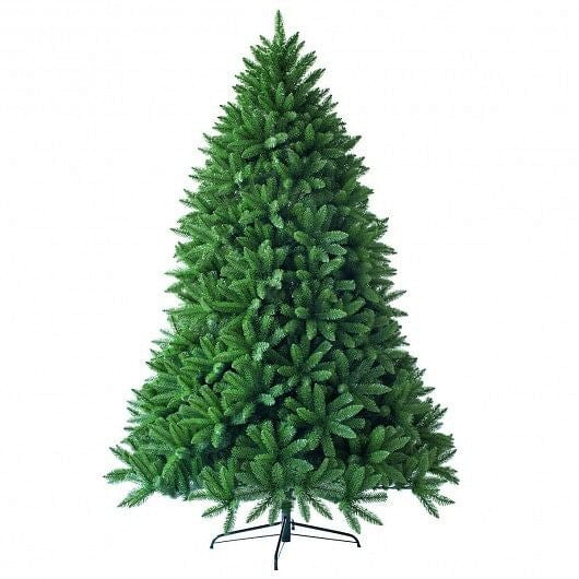 5 Feet Artificial Fir Christmas Tree with LED Lights and 600 Branch Tips-0