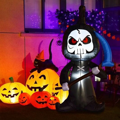 6 Feet Halloween Inflatable Decorations with Built-in LED Lights-1
