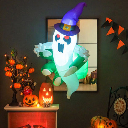 3.6 FT Halloween Inflatable Ghost Broke Out from Window-3