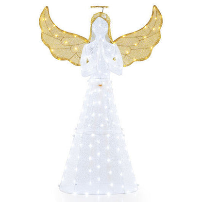 5 ft Festive Pre-Lit Angel with Halo and 150 LED Lights-0