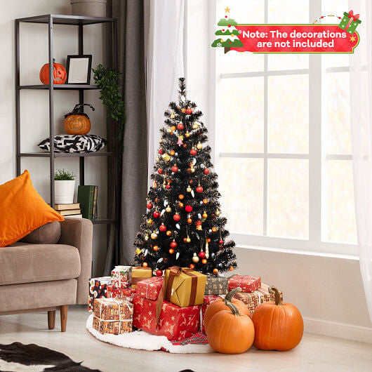 4.5 Feet Artificial Halloween Tree with 6 Lighting Modes and 5 Musics-3