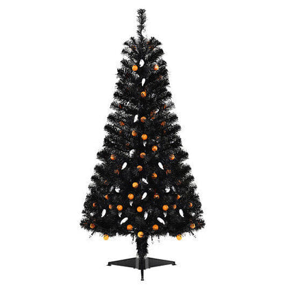 4.5 Feet Artificial Halloween Tree with 6 Lighting Modes and 5 Musics-0