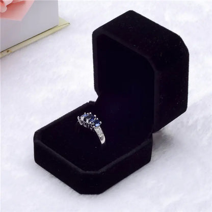 Pink Velvet Jewelry Box for Rings and Accessories