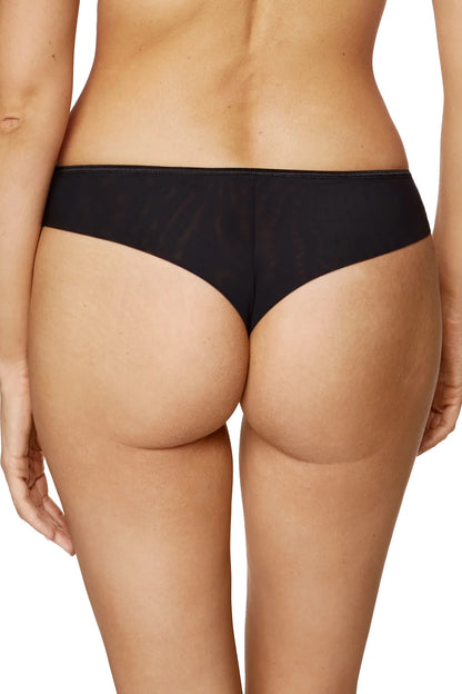 Sheer Mesh Thong Panty Gorteks Coco Black-1