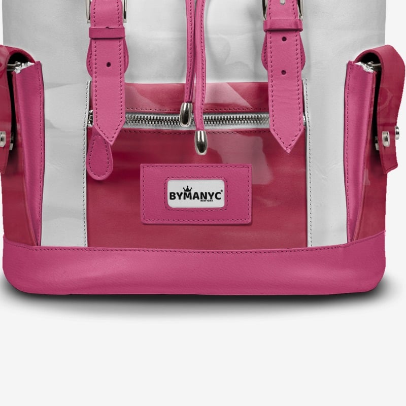 COUTURE Eco Backpack – Pink & White Edition | BYMANYC ® New York-3